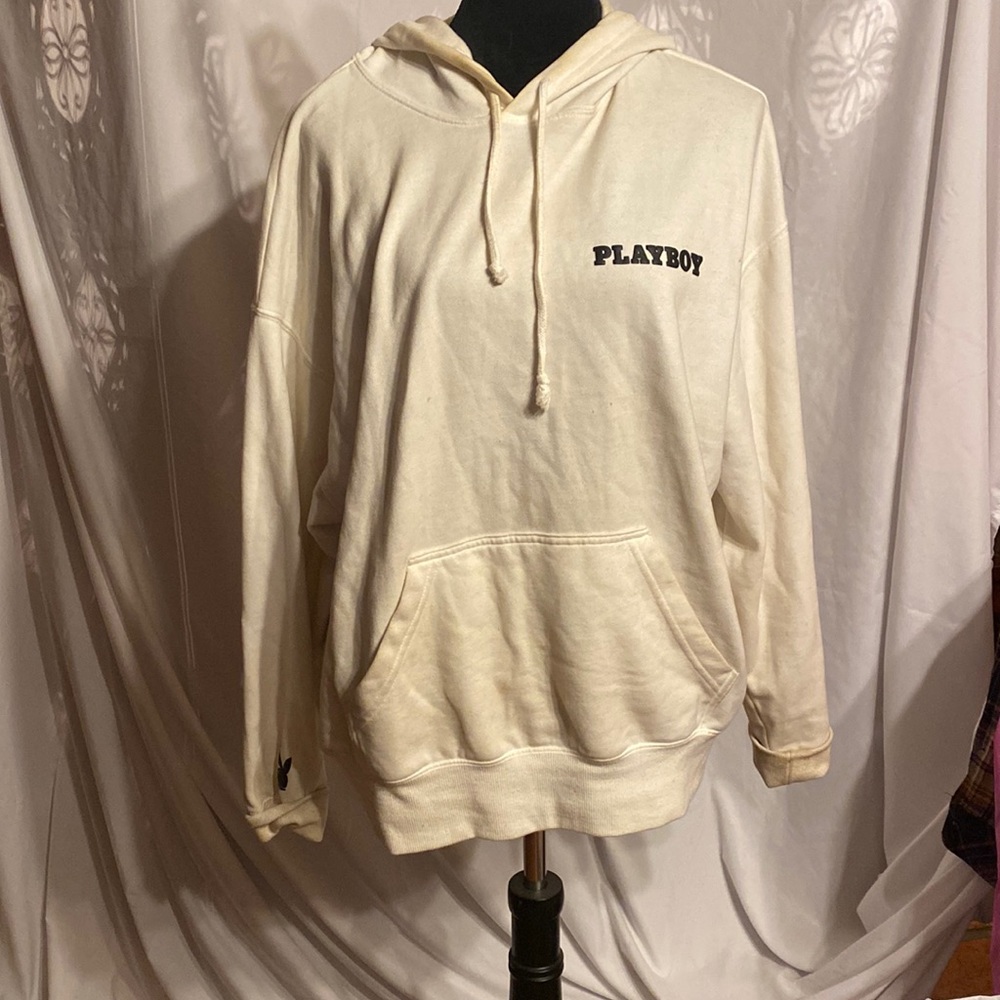 White playboy sweatshirt
